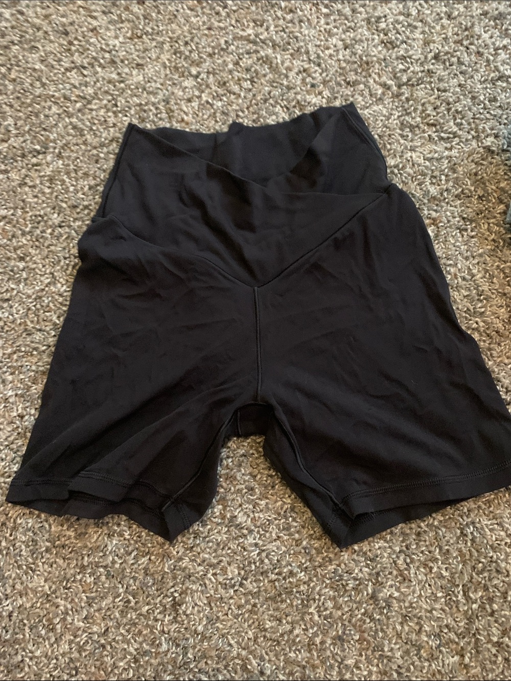 aerie Black High-Waist V-Band Bike Shorts